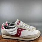 Saucony Jazz 81 Mens 12 White Red Oatmeal Retro Running Sneakers S70884-10