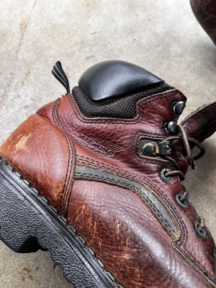 Botas de trabajo vintage Red Wing 2226 cuero marrón puntera de acero Foto 2 de 4