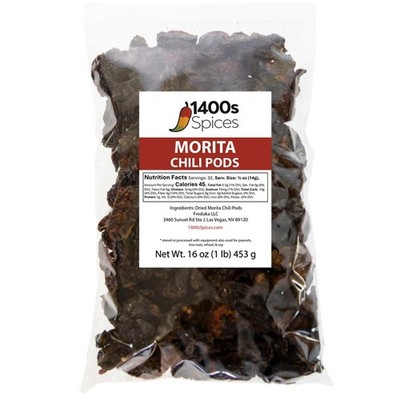 1lb Morita Chipotle Dried Whole Chile Peppers, Chili Seco Pods for Authentic ...
