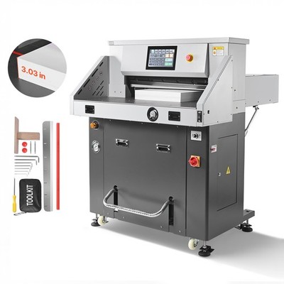 VEVOR Electric Hydraulic Paper Cutter 28 in & 3.03 in Cutting Width & Thickness