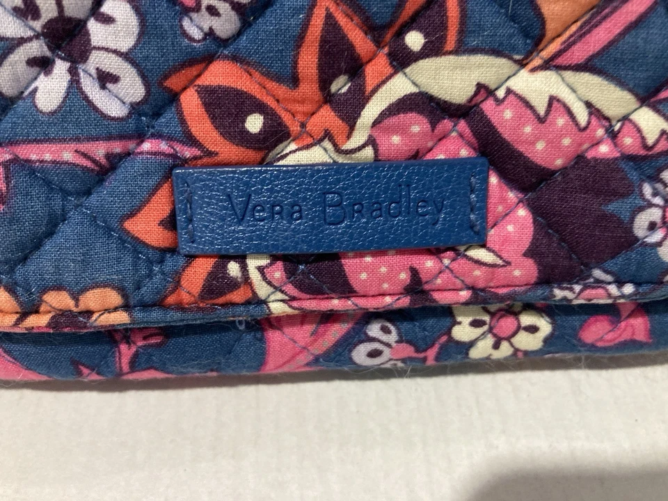 Vera Bradley Carson Mini Shoulder Crossbody-Felicity Paisley Deep Blue Pre Owned - Image 2 of 4