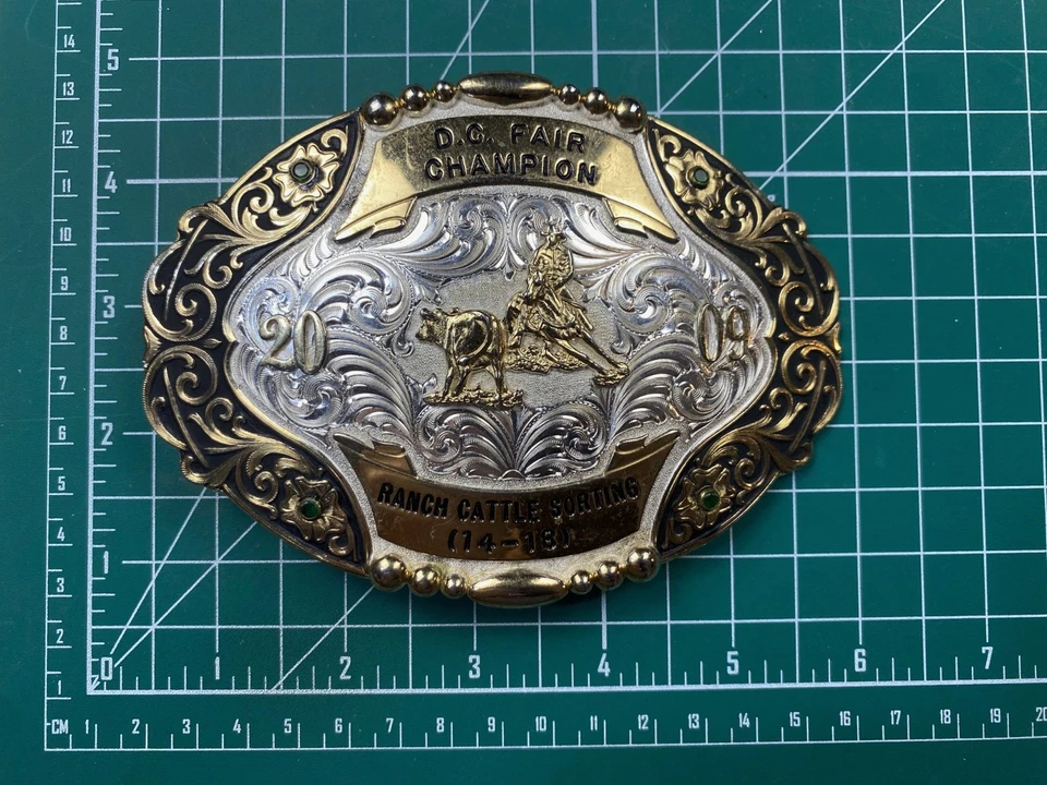 Пряжка для ремня чемпиона DC Fair Champion Ranch сортировка крупного рогатого скота (14-18) - Изображение 2 из 4
