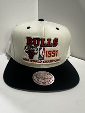 Chicago Bulls 1991 NBA Champions Mitchel  Ness Snapback Hat NWT OSFA