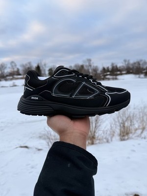 Christian Dior CD B30 Trainer/Sneaker 'Triple Black' In US M 8 | eBay