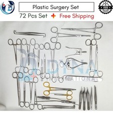 Plastic Surgery Set of 72 Pcs Surgical instrument Kit Premium A German Quality