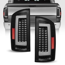 Left Right Black Led Tail Lights Lamps For 2003-2006 Dodge Ram 1500 2500 3500