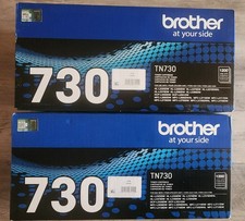Brother Genuine TN730 Black Toner Cartridge   OEM  New  Sealed 2 boxes 