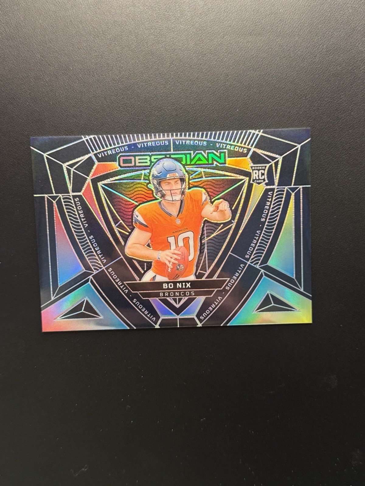 2024 Panini Obsidian - Vitreous Bo Nix #4 (RC)