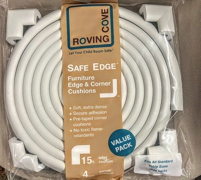 Roving Cove Safe Edge 15ft & 4 Corners Oyster White TODDLER SAFE