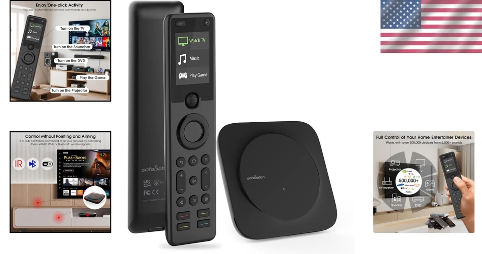 All-in-One Remote for TV, Soundbar & More: 360° Coverage with Smart Control - Image 2 of 4