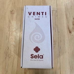 Sela Venti Wind Chime Water Theme Wood/Textile Beige/White/Red w/ Box Bag
