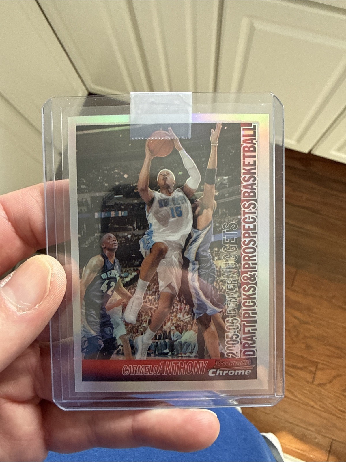 2005 Bowman Draft Picks & Prospects - Carmelo Anthony #80 Chrome Refractor /300