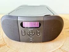 ONN Portable CD Player Boombox Digital FM Radio Model 100009719 Tested-EUC