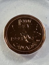 1993 Canada 1 Cent Proof Like Graded MS 68 RD by ANACS