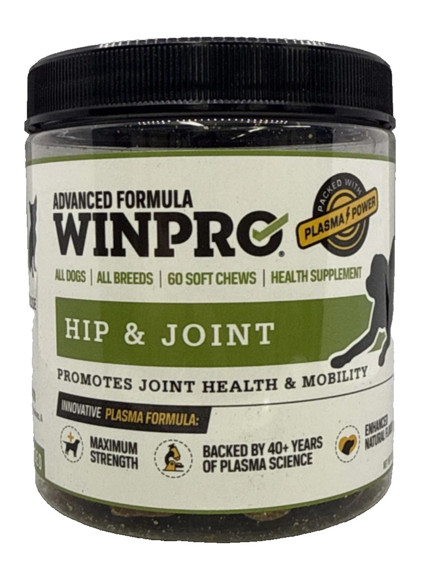 60 Chews WINPRO Hip & Joint Supplement for Dogs Plasma Powered Soft Chews