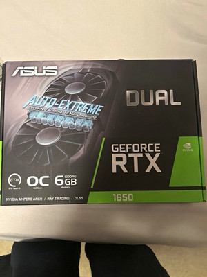 ASUS Dual NVIDIA GeForce RTX 1650 OC 6GB GDDR6 Ray Tracing DLSS