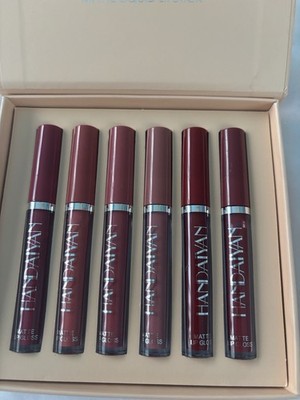 Handaiyan Matte Liquid Lipstick Set, Assorted Shades, 6-Piece 0.09 oz Each