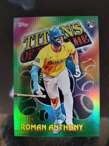 Roman Anthony Titans of the Game #/99 Rookie Card Topps Series 1