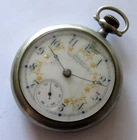 Antique Waltham Pocket Watch 18 size 15 jewels Silverode case for Parts-Repair