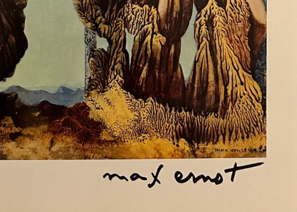 Impresión original firmada a mano por Max Ernst con certificado de autenticidad y +$3.500 USD de valoración Foto 4 de 4