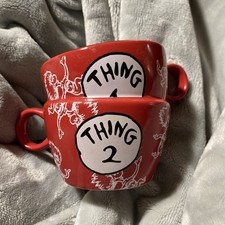 Dr. Seuss Thing 1 & 2 Stacked Coffee Mug Cup Universal s Islands Of Adventures