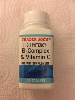 1 Trader Joe S B Complex Vitamin C 100 Tablets Dietary Supplement High Potency Ebay
