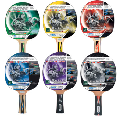 Schildkröt Tischtennisschläger Donic Top Team 400 , 500 , 600 , 700 , 800 , 900
