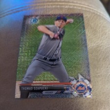 2017 BOWMAN CHROME MEGA BOX MOJO REFRACRTOR BCP138 THOMAS SZAPUCKI RC METS