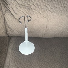 1 Adjustable Stand White Metal Base fits 10-14  wellie wisher American Girl Doll