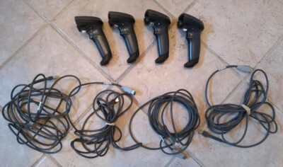 Lot of 4 NCR MOTOROLA Symbol DS4308-SR00007ZZWW Barcode Scanner w/ Cable