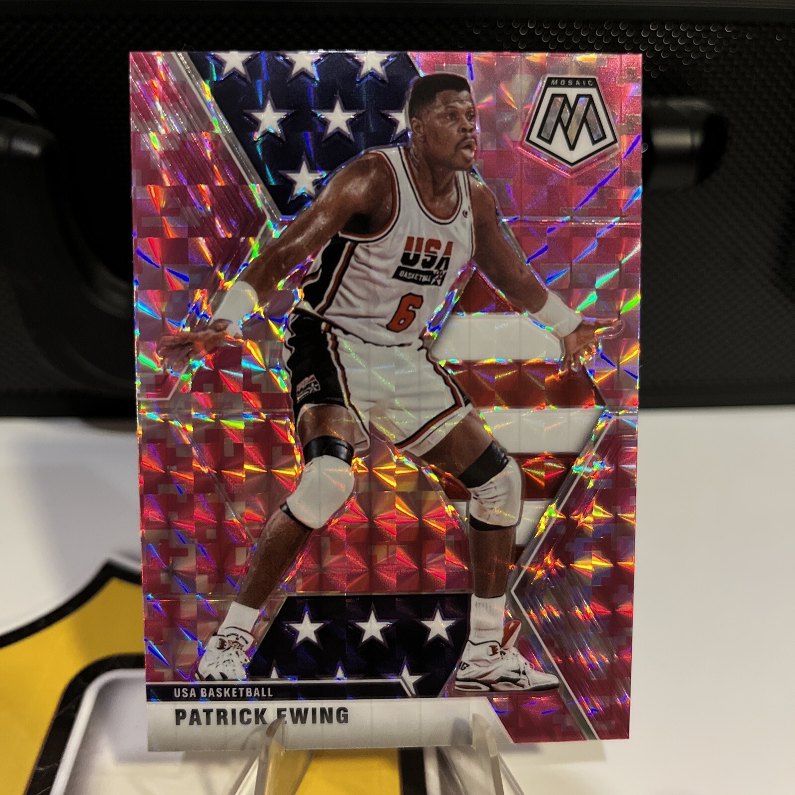2019-20 Panini Mosaic - USA Basketball Pink Camo Prizm #253 Patrick Ewing