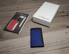 S.T. Dupont Lighter Slim 7 Ocean Blue & Black NIB