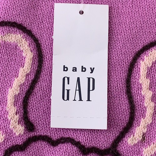 GAP Toddler Girl Size 4T Purple Llama Graphic Crew Neck Pullover Sweater NWT - Picture 6 of 6