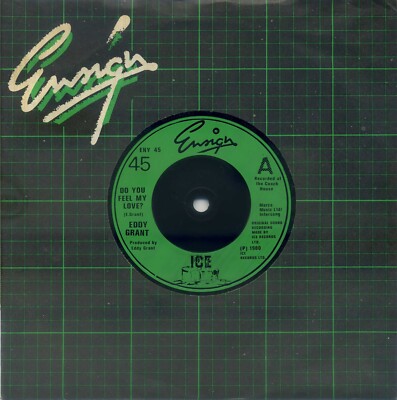 Eddy Grant- ''Do You Feel My Love?'' 7'' vinyl 1980 Ensign/Ice Records