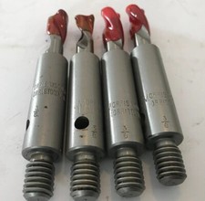 #24C#19 MORRIS WOOD TOOL 3/8"LH Drill Bit -2 Flute, Brad PointThreaded Shank New