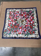 Sunkyung Sa Vintage Floral Silk Scarf 34 x 34 Vibrant Colors