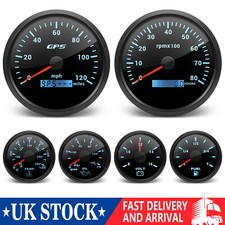 6 Gauge Set 110mm GPS Speedometer 120MPH Tacho Waterproof Car Marine Boat Truck