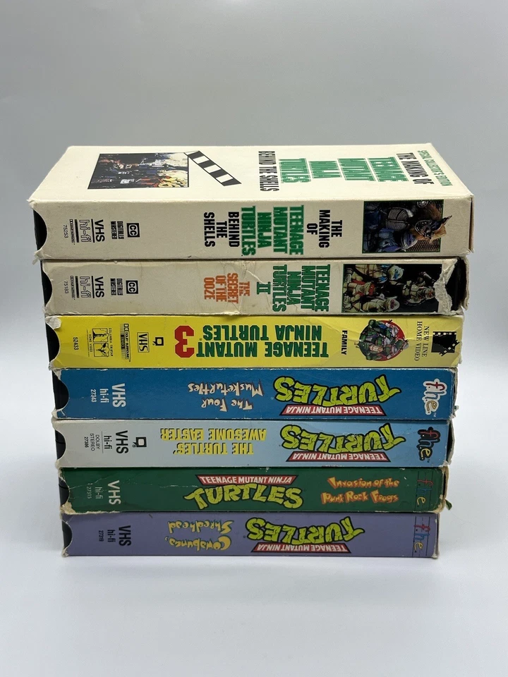 Teenage Mutant Ninja Turtles The Four Musketurtles - VHS Lot Of 7 - TESTED LOOK! - Image 3 of 4