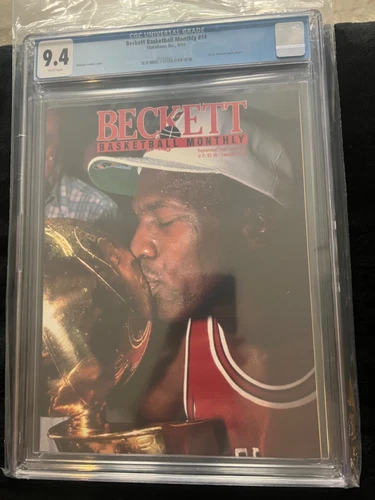 1991 Beckett Basketball Magazine Michael Jordan CGC 9.4 RARE 09/91