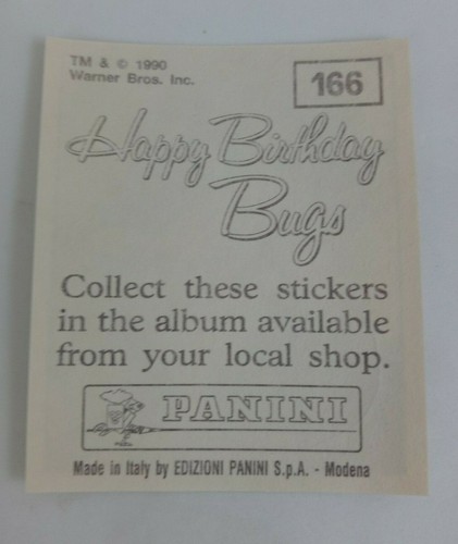 1990 Panini Happy Birthday Bugs (Pick Your Sticker) - Picture 245 of 343