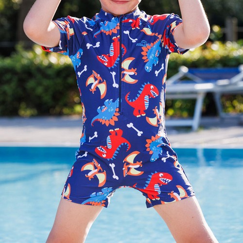 Kids Boys Girls Wetsuit Shorty Swimwear Zippered Swimsuit Surfing Diving Suit - Picture 3 of 11