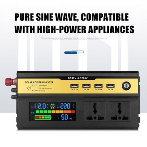 5000W Sine-Wave Inverter High-Power Car-Inverter Solar-Inverter 12V/24V-220V NEW - Picture 1 of 39