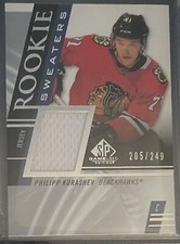 Philipp Kurashev 2020-21 SP Game Used Rookie Sweaters /249 #RS-KU Chicago