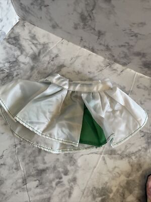 Cabbage Patch Kids Doll Vtg Green And White Cheer Leader Skirt Replacement