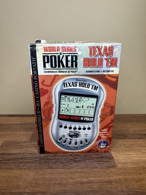 World Series of Poker Texas Hold 'Em Handheld Game Excalibur New Opened Box