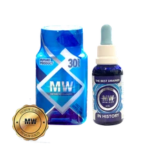 MW Fat Burner Combo PILLS + DRAINER Dietary Supplement + Gotas Drenadoras Detox