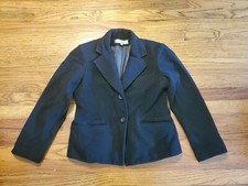 Harv  Benard black petite coat wool jacket women's 6P blazer style