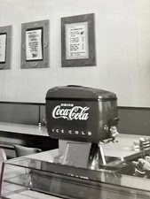 1950s Coca-Cola Newberry's Soda Fountain Dispensers At Counters Original Photo