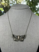 Sterling Silver Butterfly Necklace Thailand