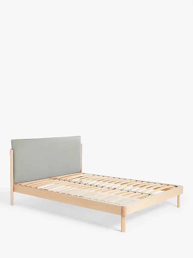 John Lewis Pillow Bed Frame, Double, Natural/Grey RRP £699 eBay